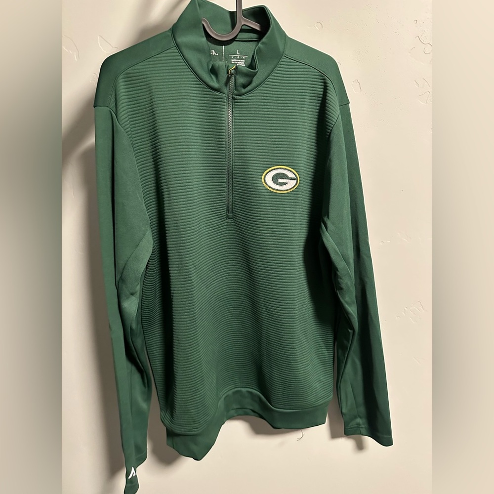 Greenbay packers long sleeve quarter zip pullover